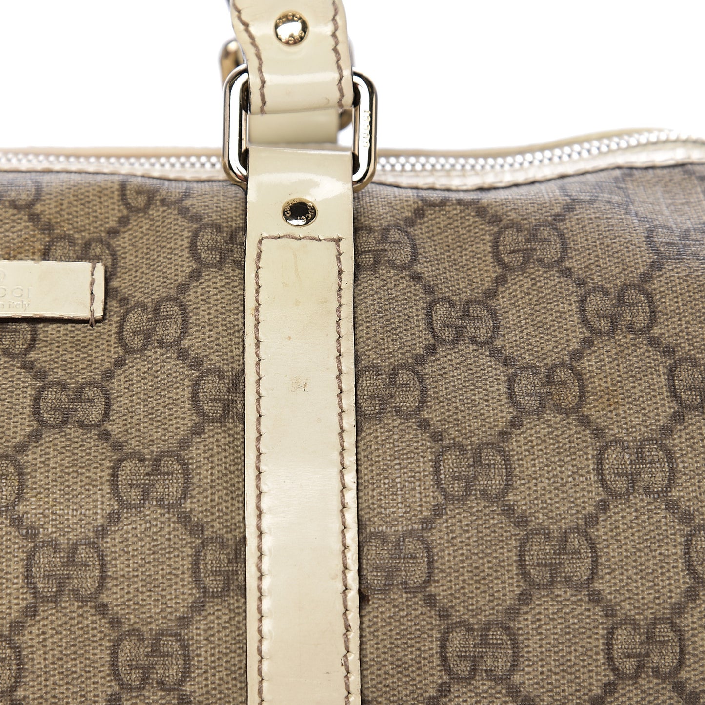 GG Plus Monogram Medium Joy Boston Off White