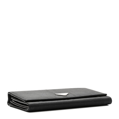 Prada Tessuto Nylon Continental Flap Wallet Black 4 of 10