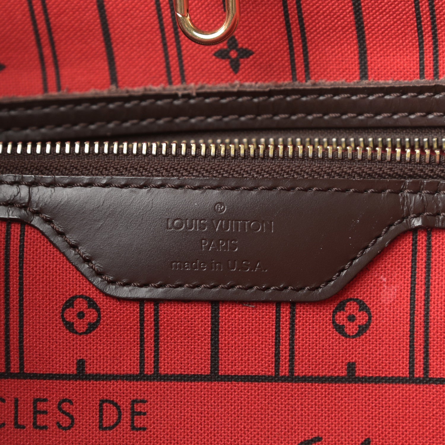 Louis Vuitton Damier Ebene Neverfull MM 6 of 19