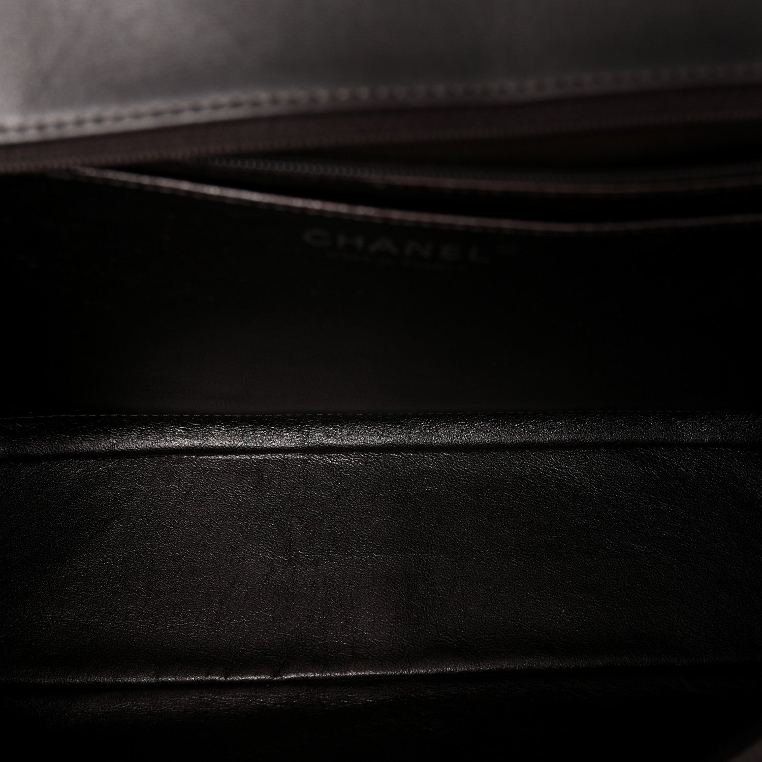 Chanel Lambskin Quilted Jumbo Single Flap  Dark Grey 5 of 10