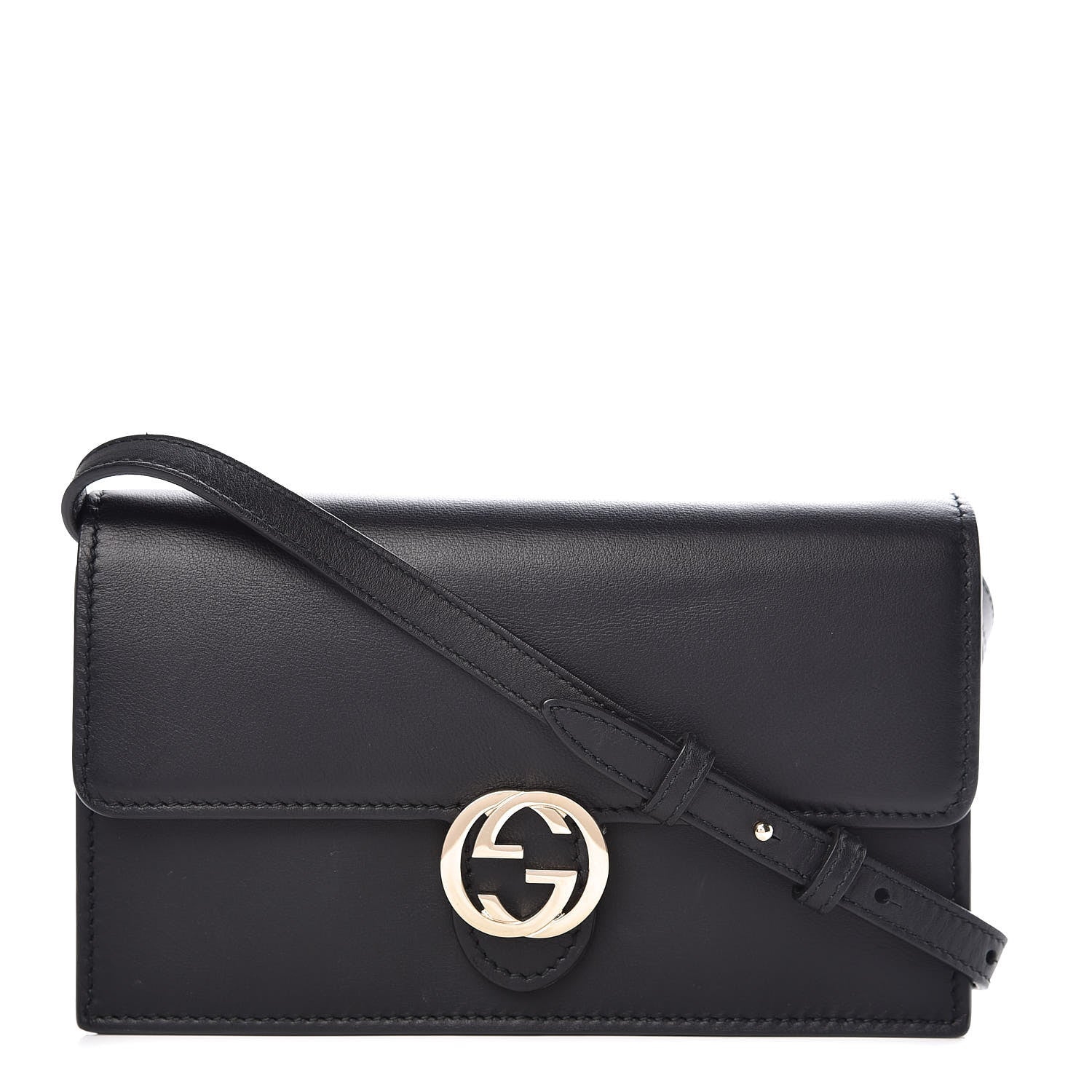 Gucci Calfskin Icon Wallet Black 1 of 9