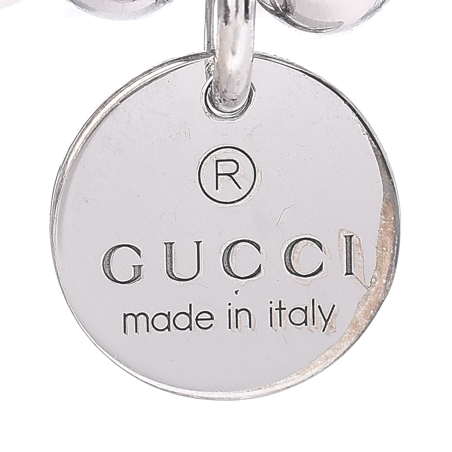 Gucci Sterling Silver Boule Bead Charm Toggle Bracelet 4 of 4