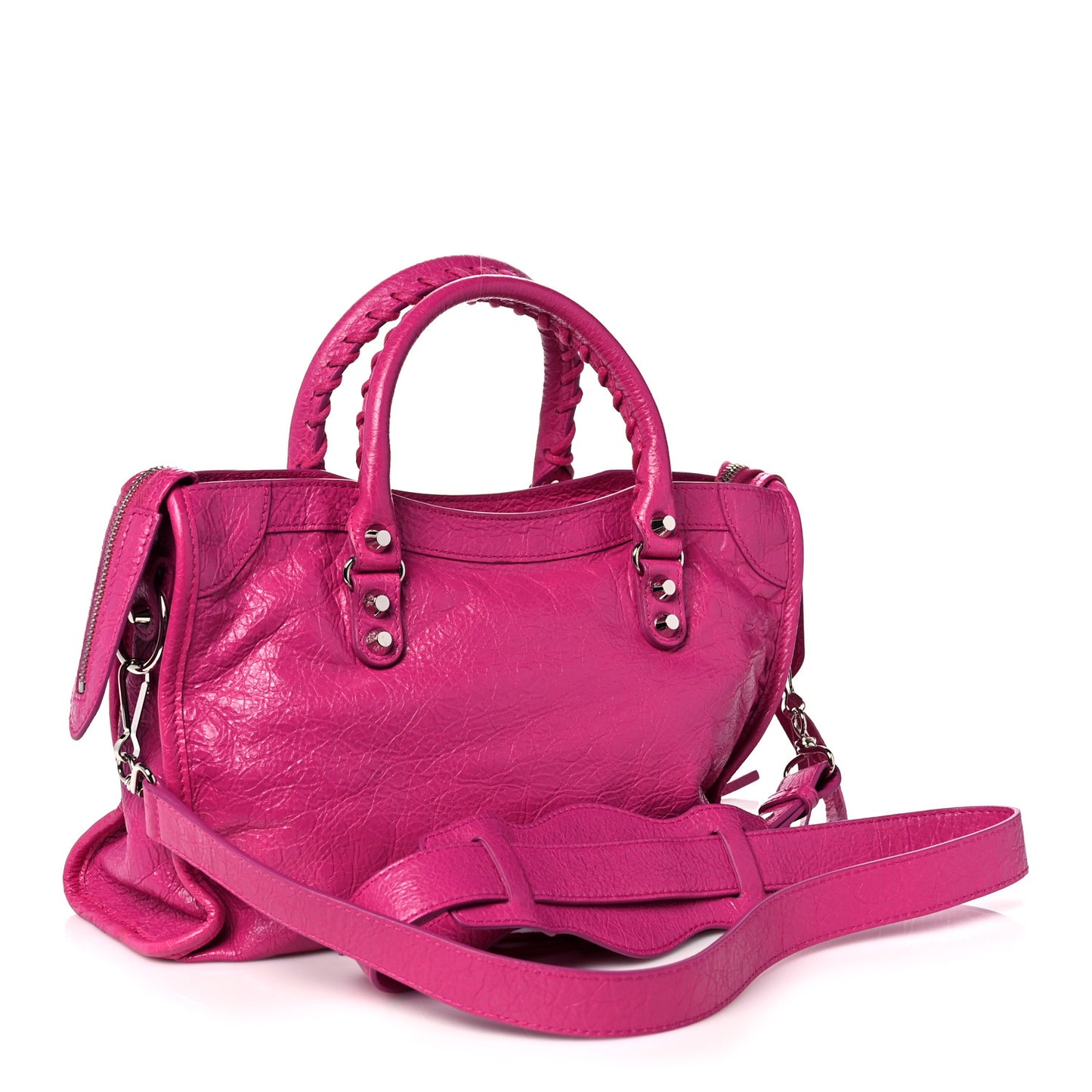 Agneau Classic Silver Hardware S City Rose Magenta