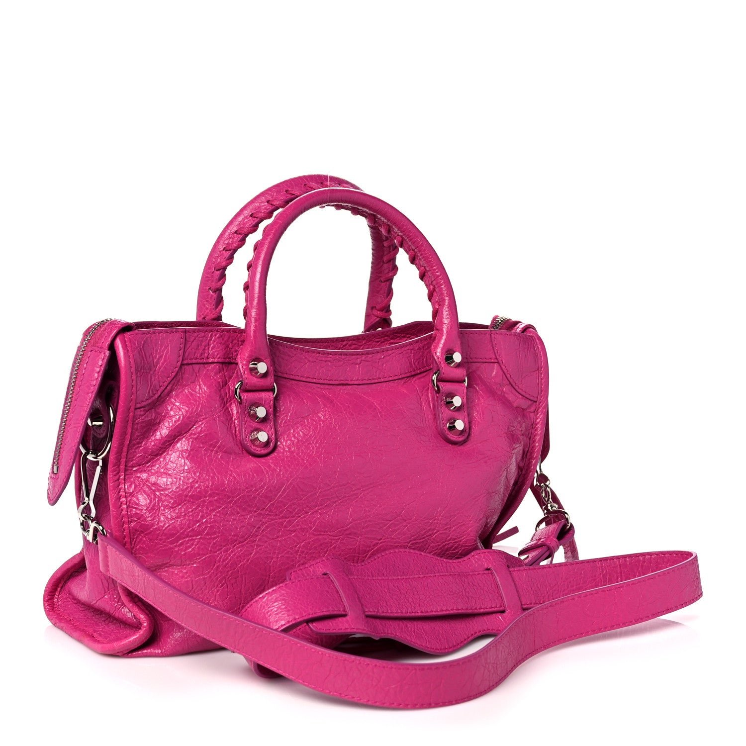 Balenciaga Agneau Classic Silver Hardware S City Rose Magenta 2 of 10