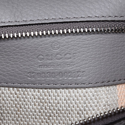 Gucci Cellarius Calfskin Large Bamboo Daily Top Handle Bag Storm Grey 7 of 9