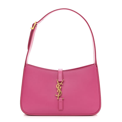 Saint Laurent Smooth Calfskin Le 5 A 7 Hobo Bubblegum 1 of 10
