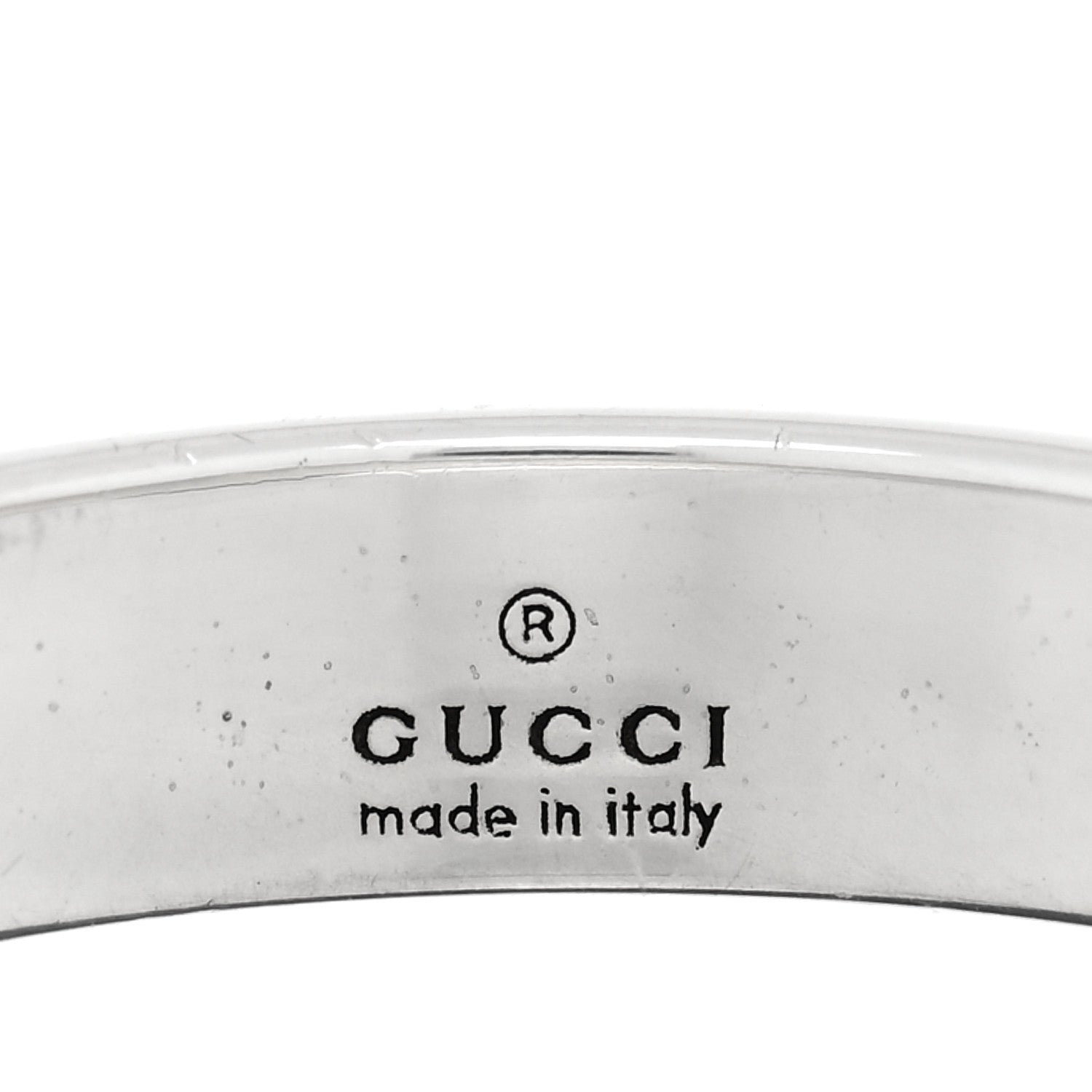 Gucci Sterling Silver Narrow GucciGhost Hamlet Skull Ring 55 7.25 4 of 4
