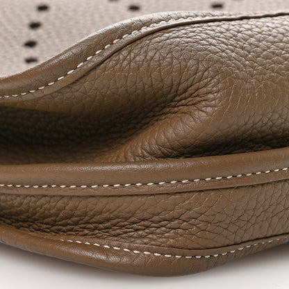 Hermes Taurillon Clemence Evelyne III PM Etoupe 9 of 10