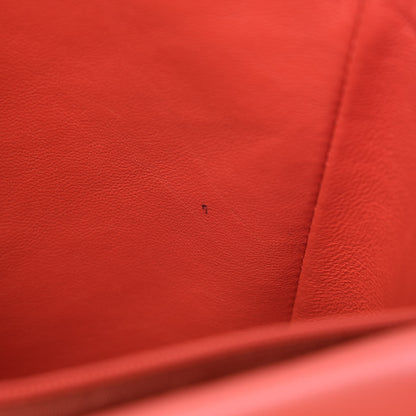 Chanel Lambskin Quilted Maxi Single Flap Red 8 of 15