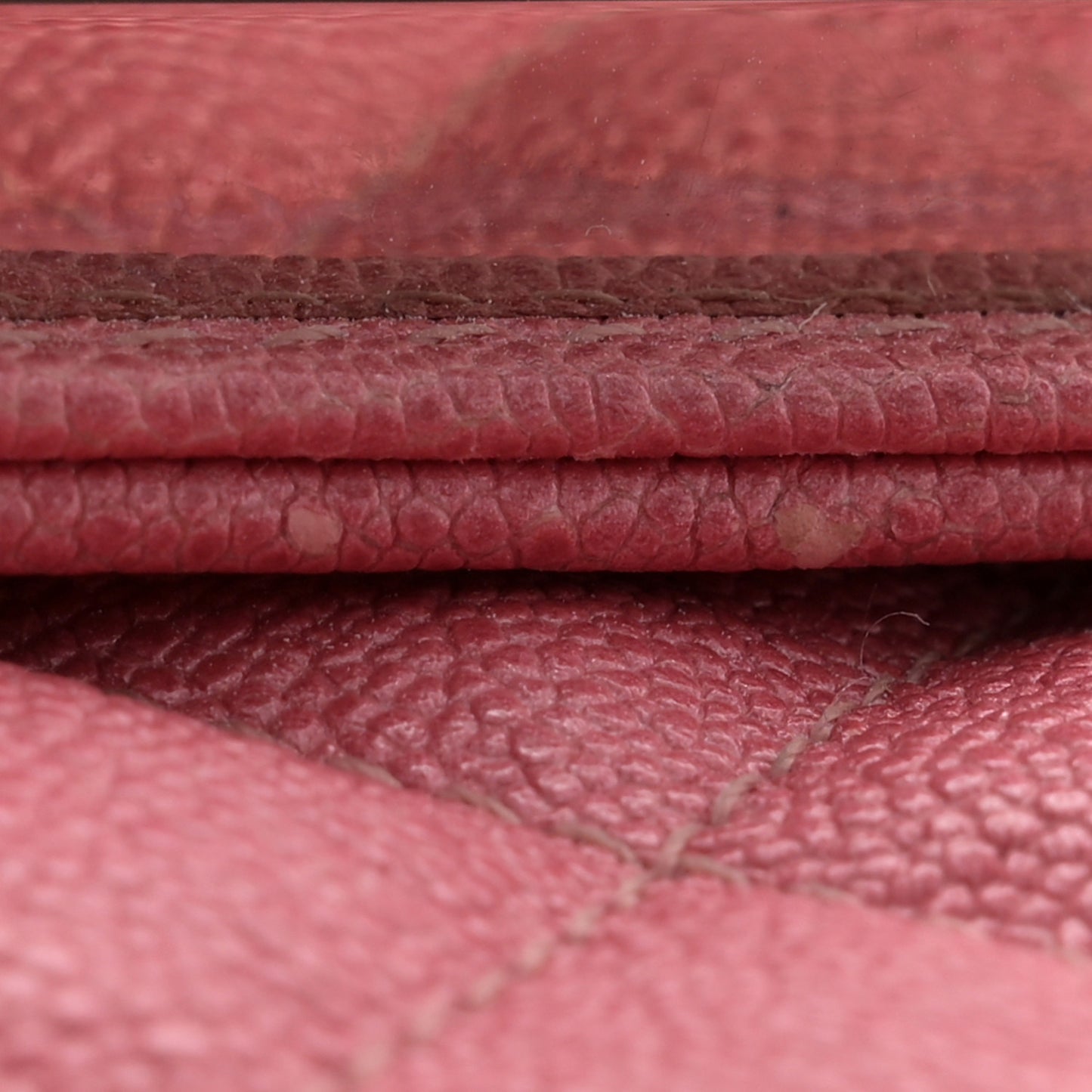 Iridescent Caviar Quilted North South Boy Flap Pink