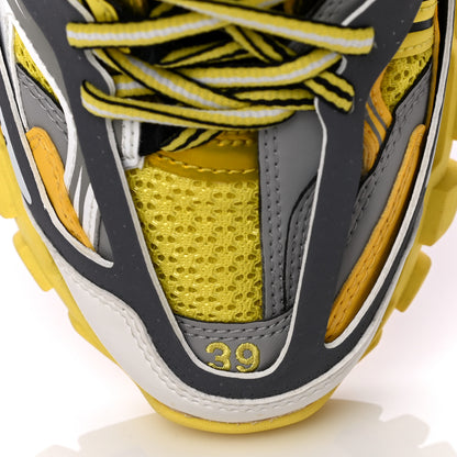 Balenciaga Mesh Nylon Womens Track Sneakers 39 Jaune Black White 17 of 19