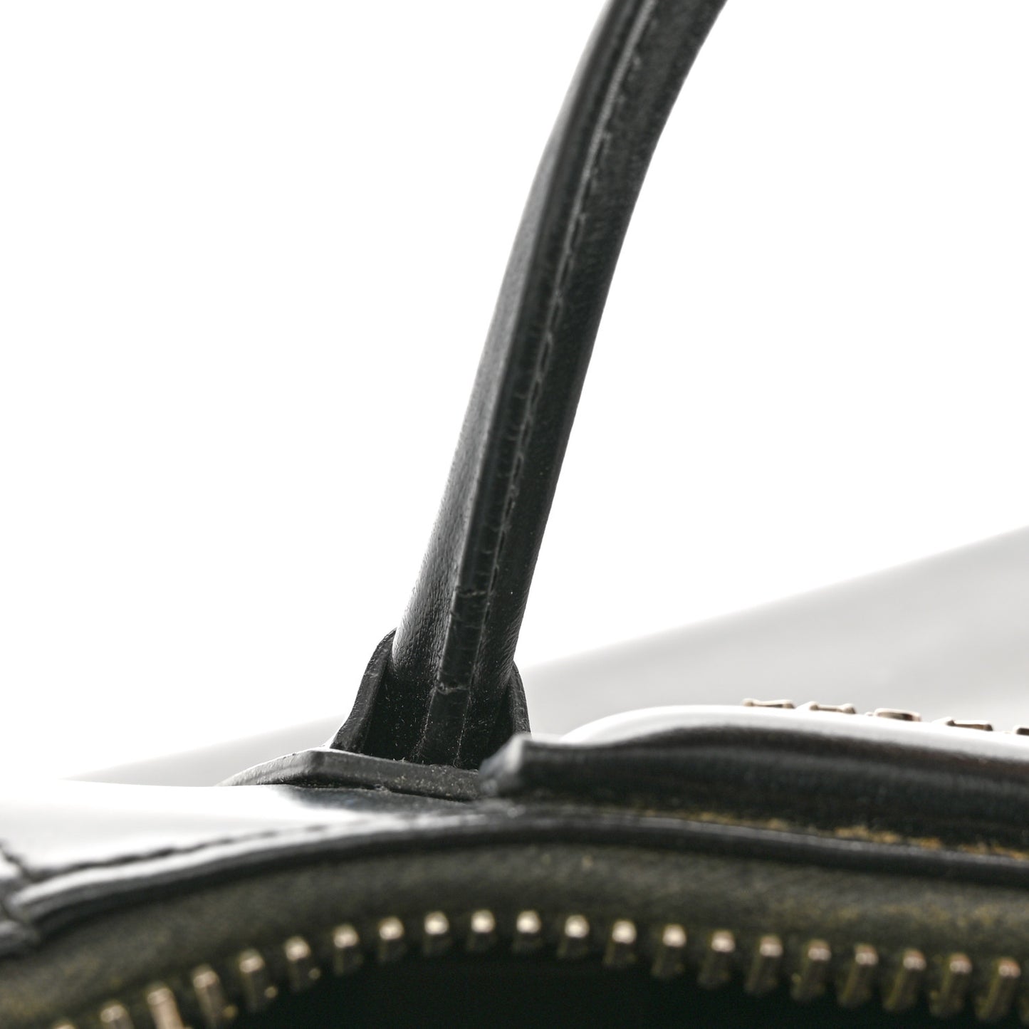 Shiny Lord Calfskin Mini Antigona Black