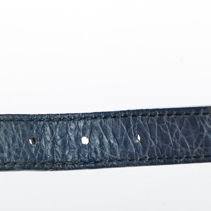 Balenciaga Agneau Giant 12 Gold Hardware Stud Bracelet S Bleu 4 of 5