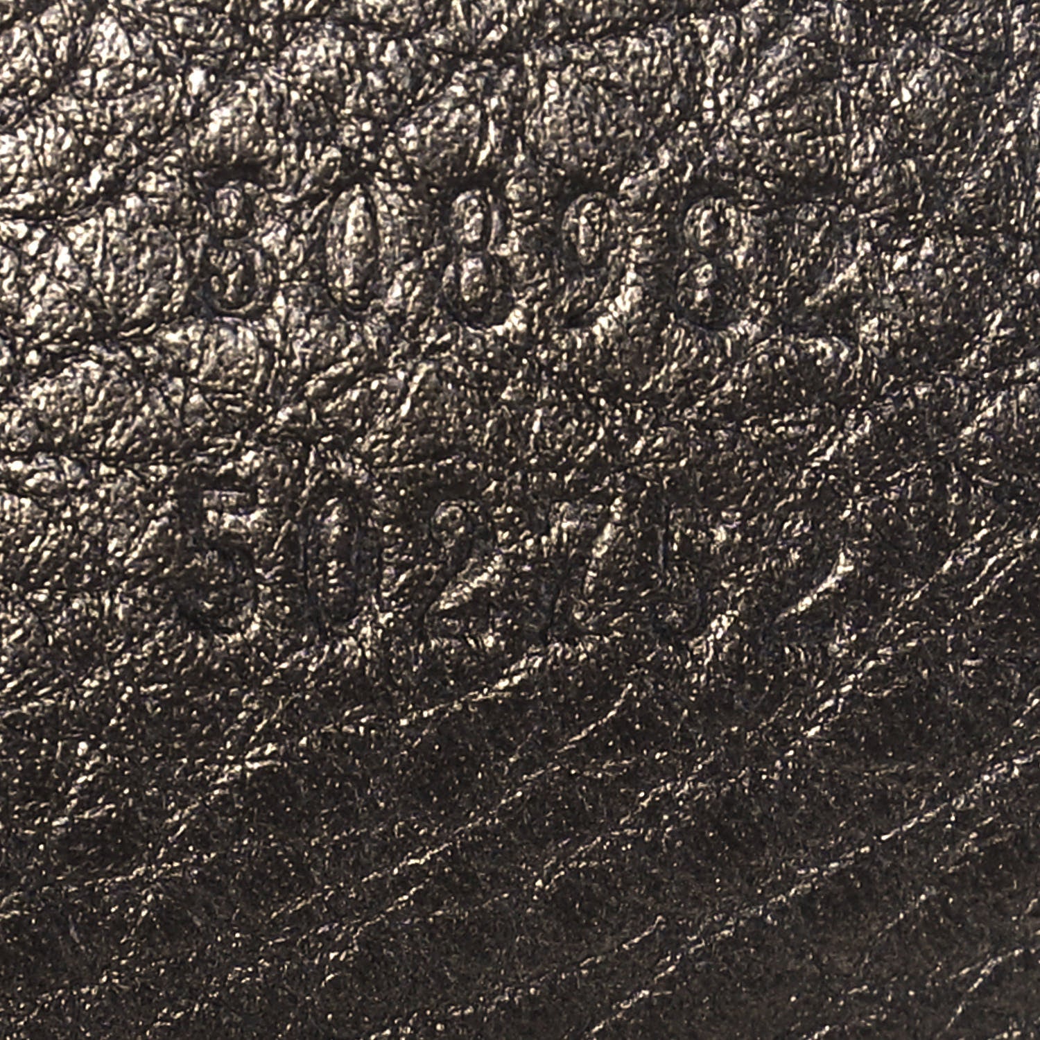 Gucci Metallic Pebbled Calfskin Medium Soho Chain Shoulder Bag Sasso 7 of 15