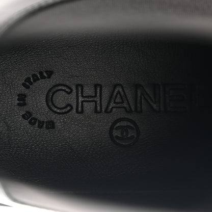 Chanel Calfskin Cap Toe CC Short Boots 39.5 Black 8 of 9
