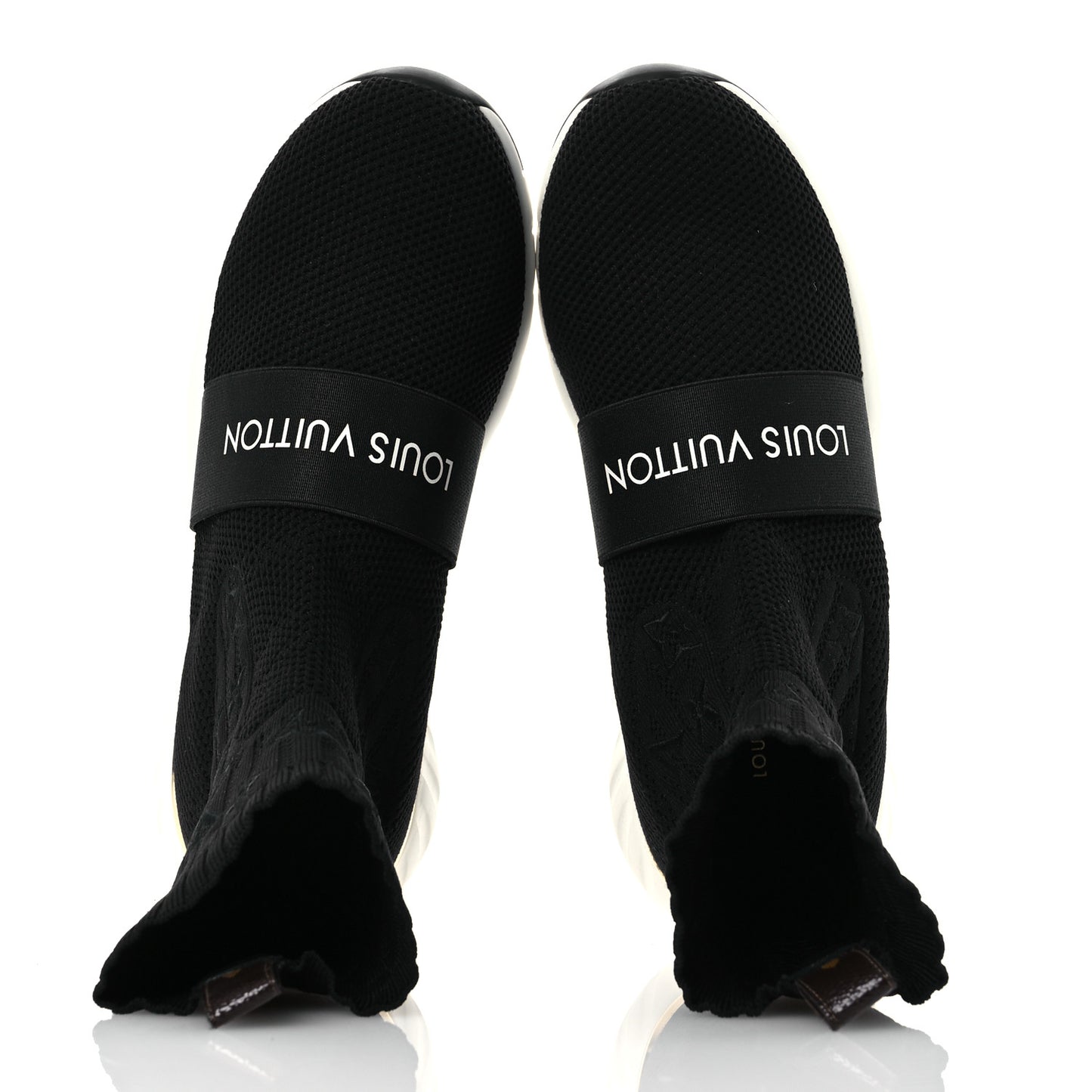 Monogram Stretch Fabric Aftergame Sneaker Boots 36.5 Black