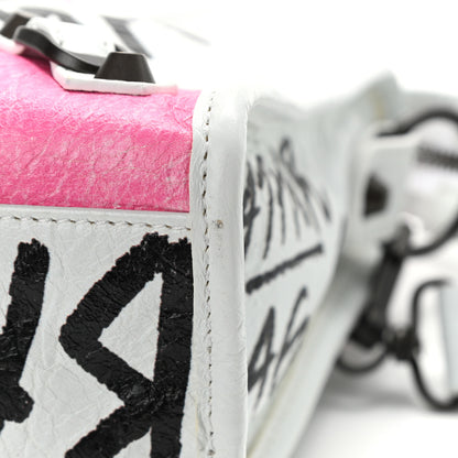 Balenciaga Agneau Graffiti All Over Classic Hardware S City White Multicolor 4 of 12