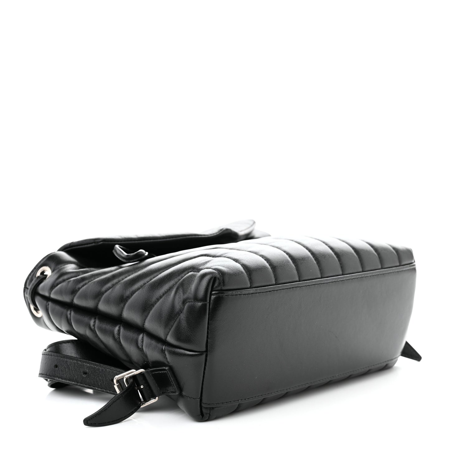 Calfskin Y Quilted Monogram Small Loulou Backpack Black