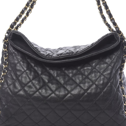 Chanel Calfskin Quilted Large Chain Me Hobo Black 8 of 11
