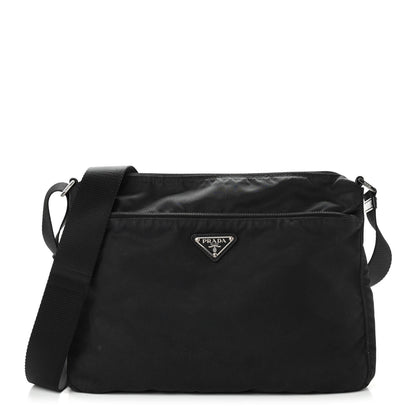 Prada Tessuto Nylon Messenger Bag Black 1 of 12