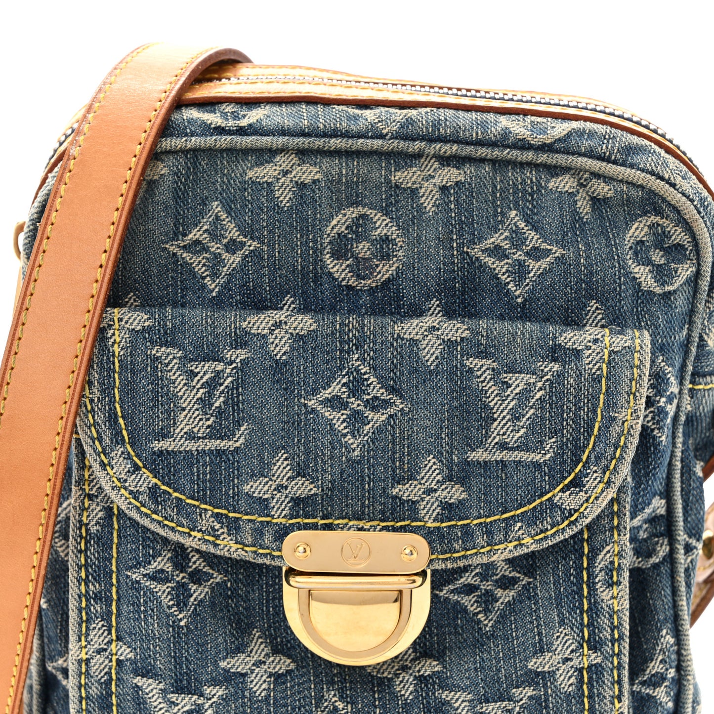 Denim Camera Bag Blue