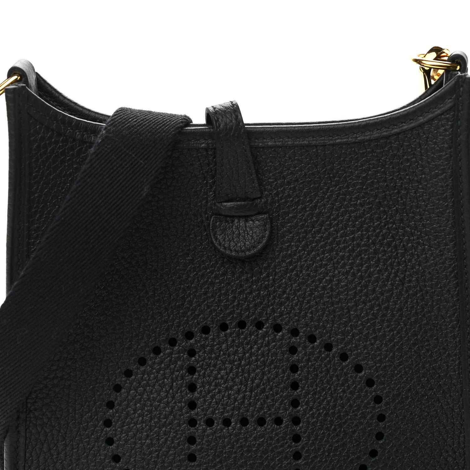 Hermes Taurillon Clemence Evelyne TPM Black 8 of 11