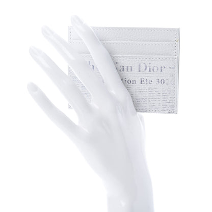 Christian Dior X DANIEL ARSHAM Grained Calfskin Newspaper Card Holder White 2 of 8