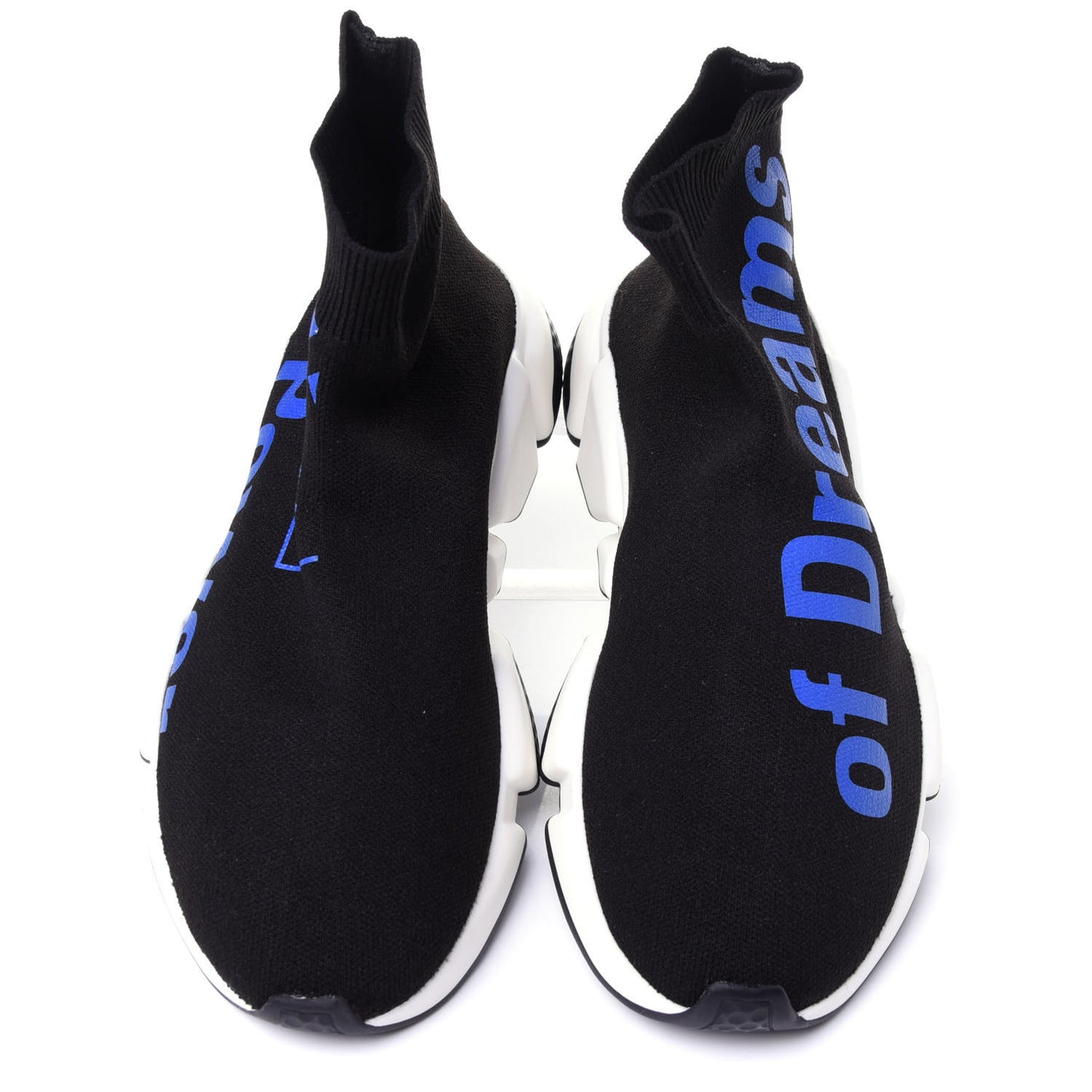 Neoprene Knit Power of Dreams Womens Speed Sneakers 39 Black Bleu