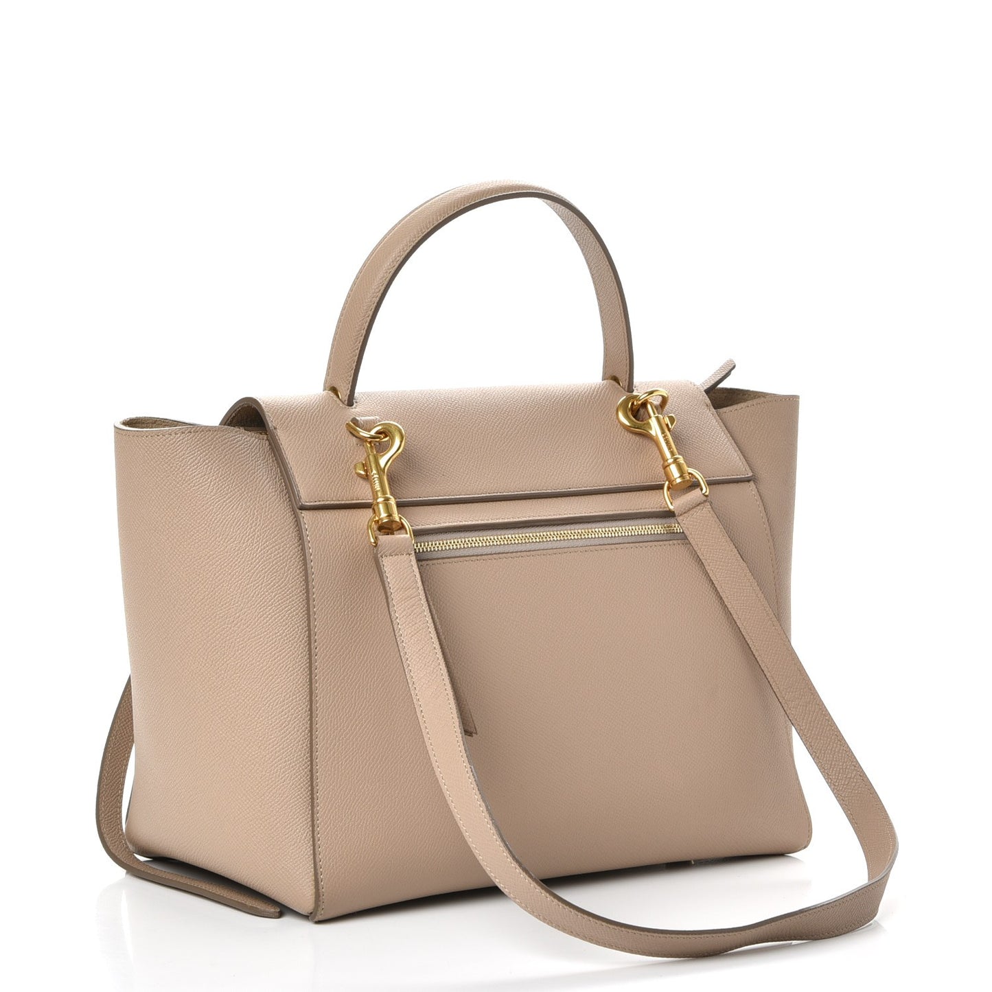Grained Calfskin Mini Belt Bag Light Taupe