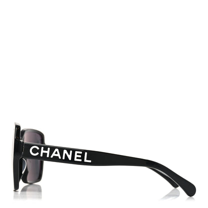 Chanel Acetate Square Sunglasses 5408-A Black 3 of 7