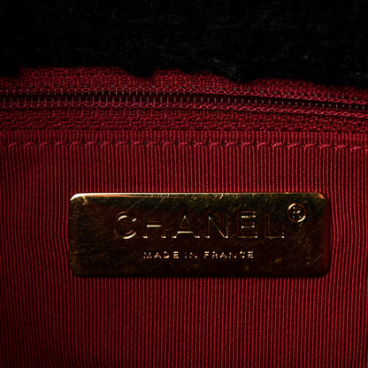 Chanel Tweed Quilted Medium Chanel 19 Flap Black 6 of 10