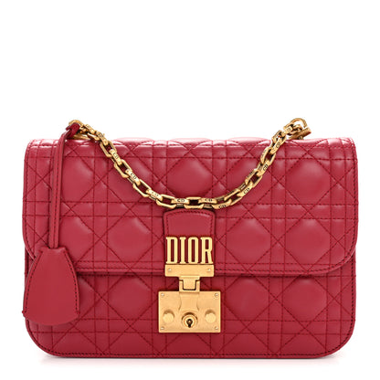 Christian Dior Lambskin Cannage Large Dioraddict Flap Red 3 of 31