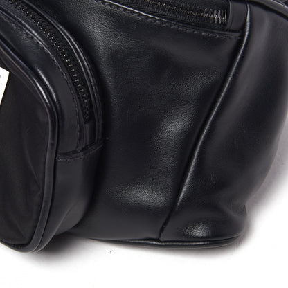 Prada X JAMES JEAN Tessuto Nylon Calfskin Comic Print Belt Bag Black 8 of 16
