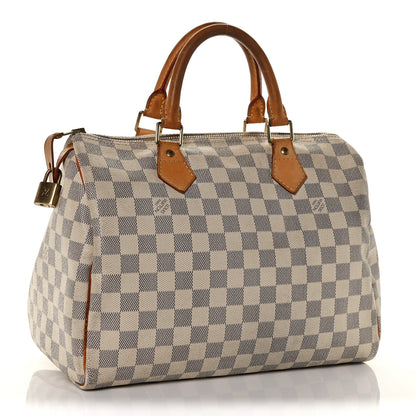Louis Vuitton Damier Azur Speedy 30 3 of 17