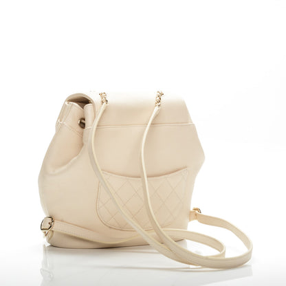 Chanel Caviar Quilted Backpack White 3 of 10