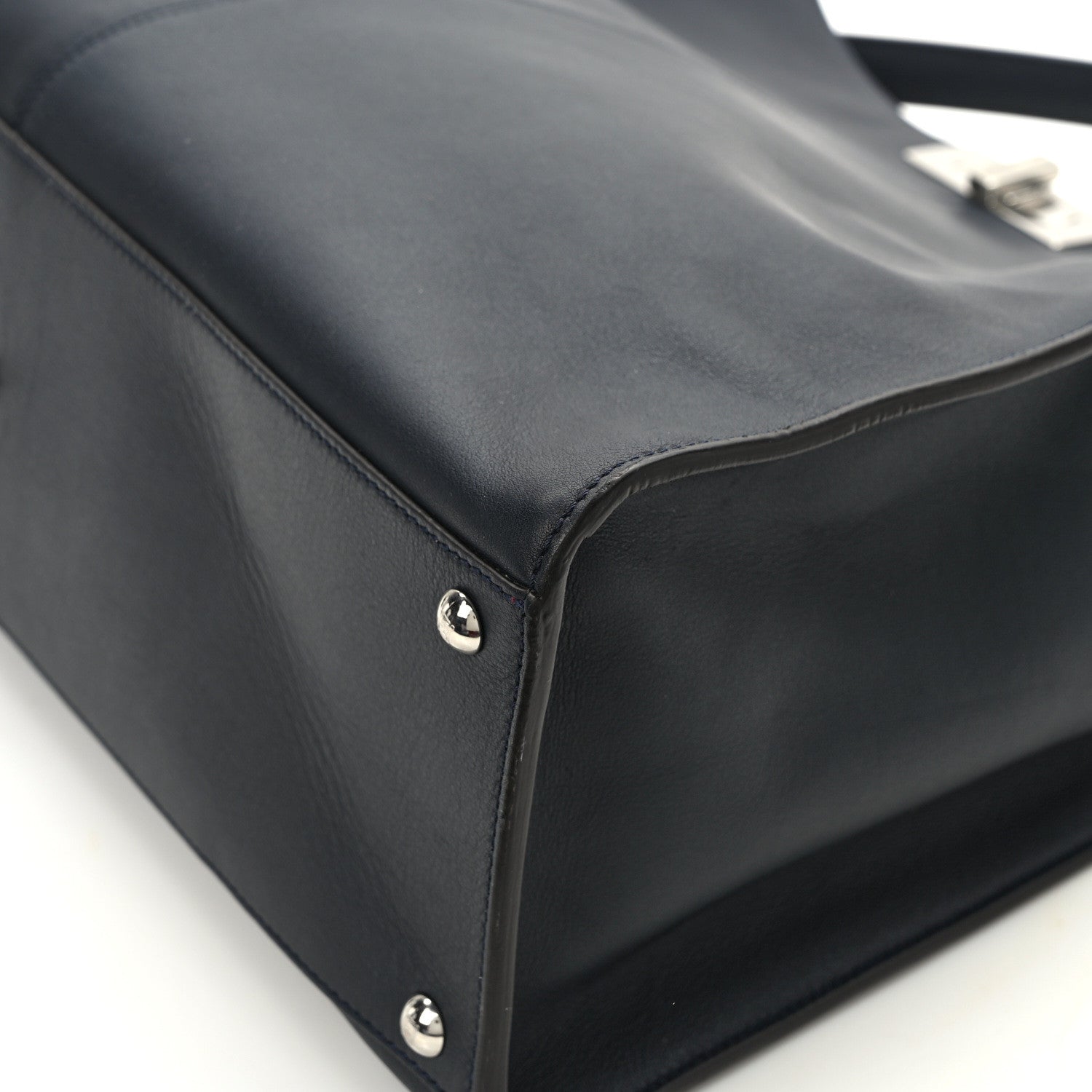Fendi Vitello Seta Century Large Peekaboo X-Lite Black Notte Flamingo 11 of 16