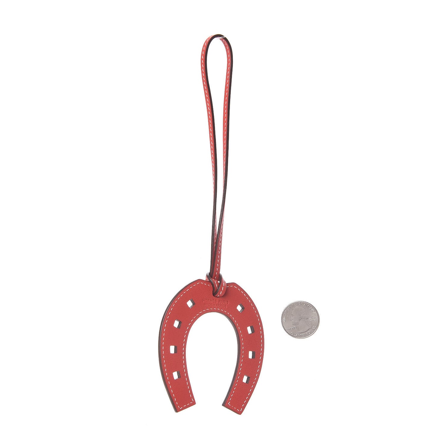 Swift Paddock Horseshoe Bag Charm Capucine