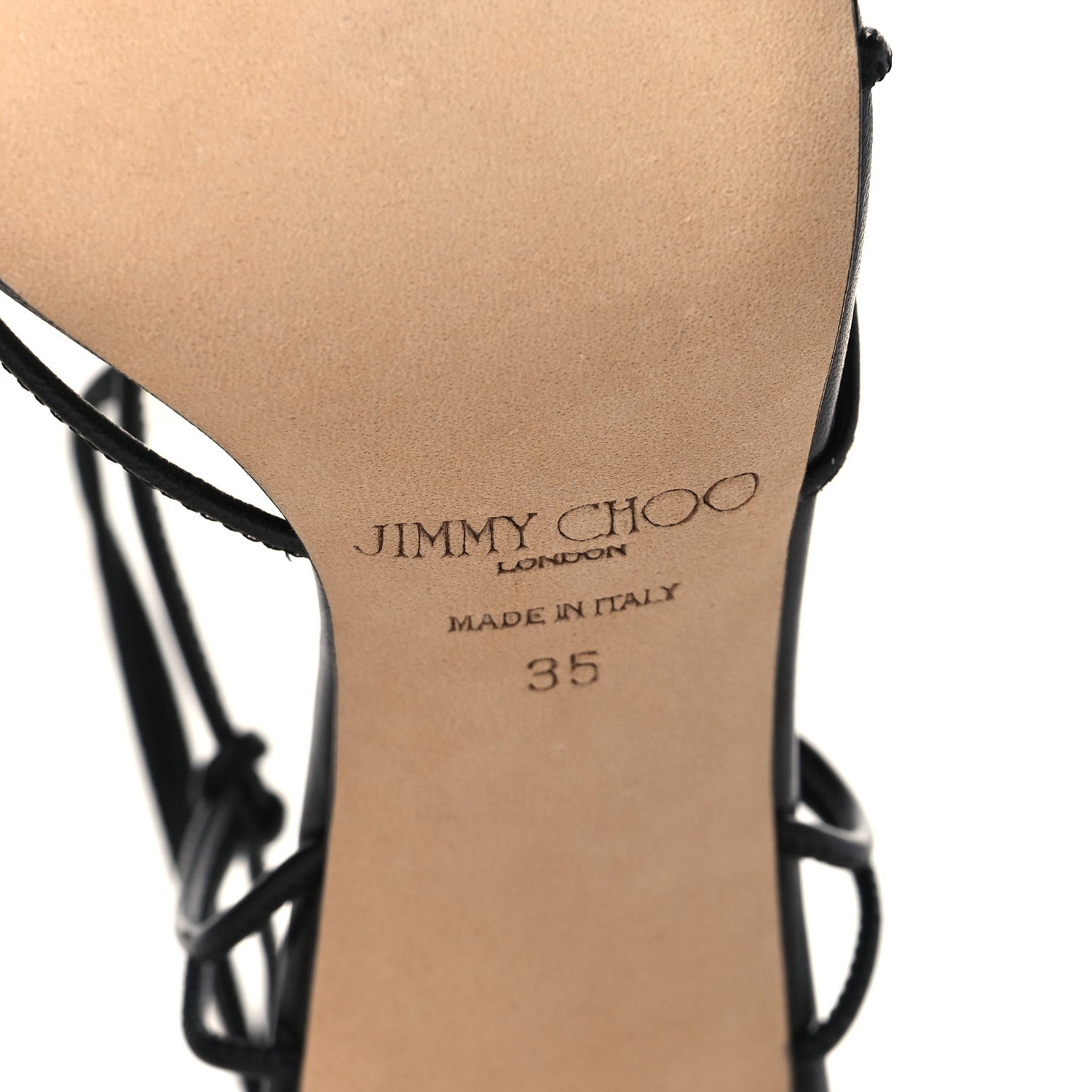 Jimmy Choo Nappa Tao 85 Sandal 35 Black 7 of 8