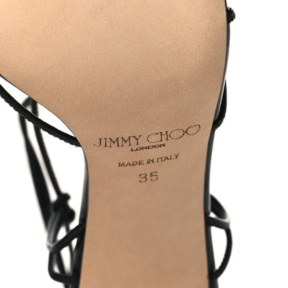 Jimmy Choo Nappa Tao 85 Sandal 35 Black 7 of 8