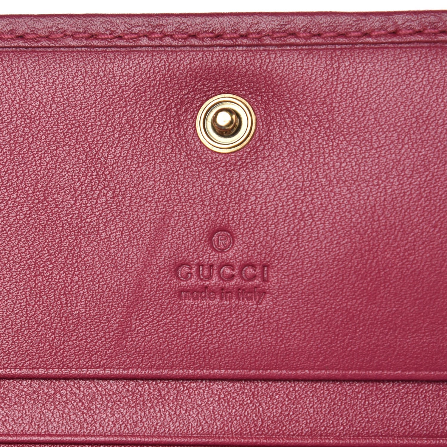 Gucci Velvet Matelasse Pearl Love Embroidered GG Marmont Card Case Wallet Light Raspberry Rose 6 of 9