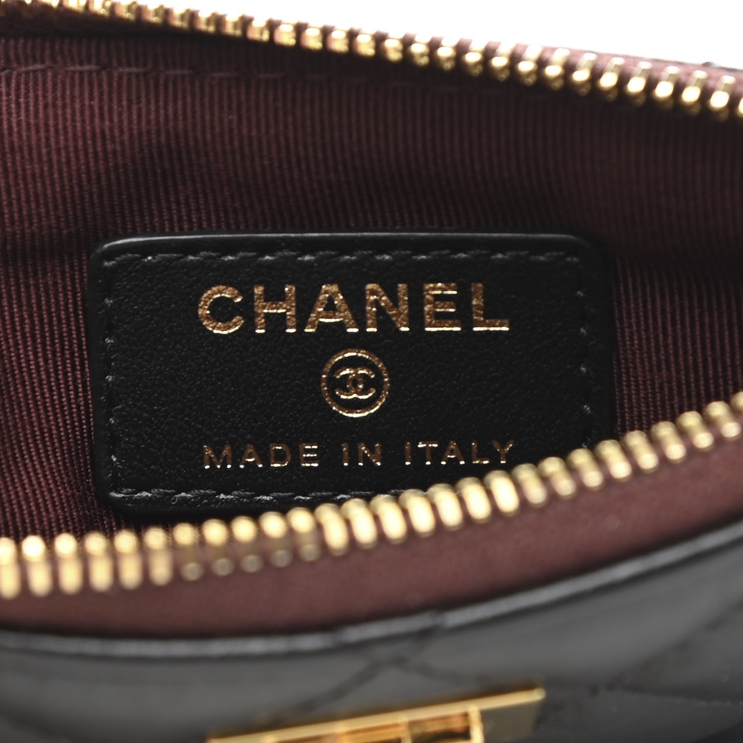 Chanel Aged Calfskin Quilted Small Reissue Cosmetic Case Black 6 of 7