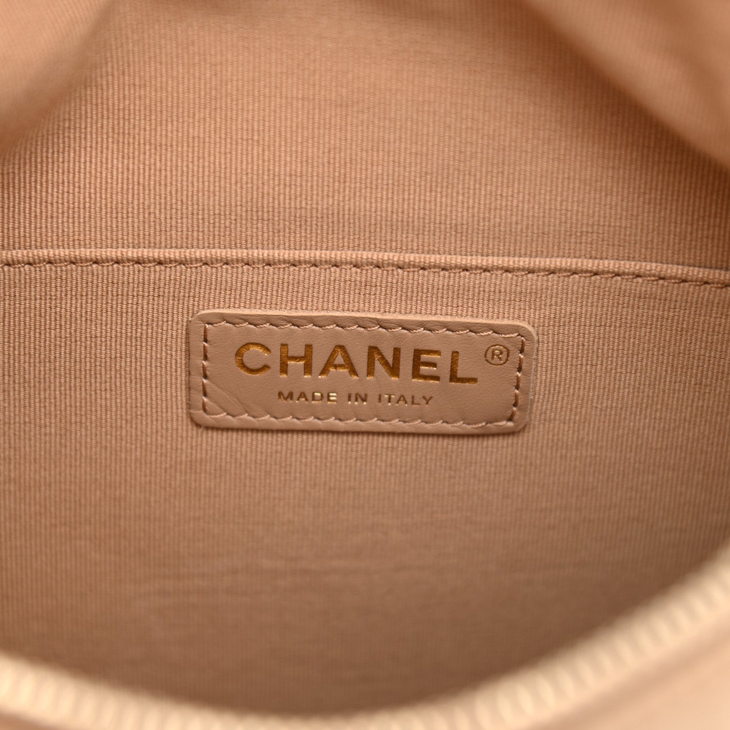 Chanel Lambskin Quilted Hobo Beige 6 of 8