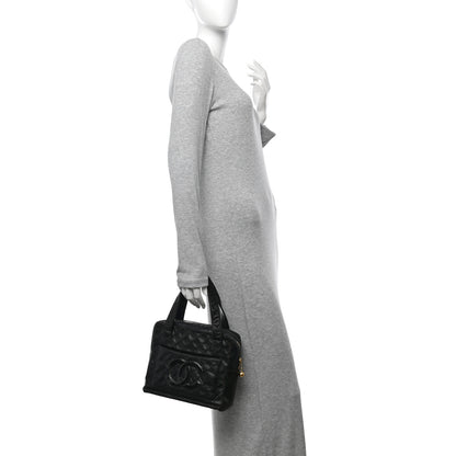 Chanel Lambskin Quilted CC Pocket Tote Black 2 of 11