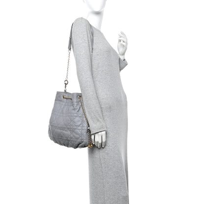 Christian Dior Lambskin Supple Macrocannage Ammi Bag Grey 2 of 14