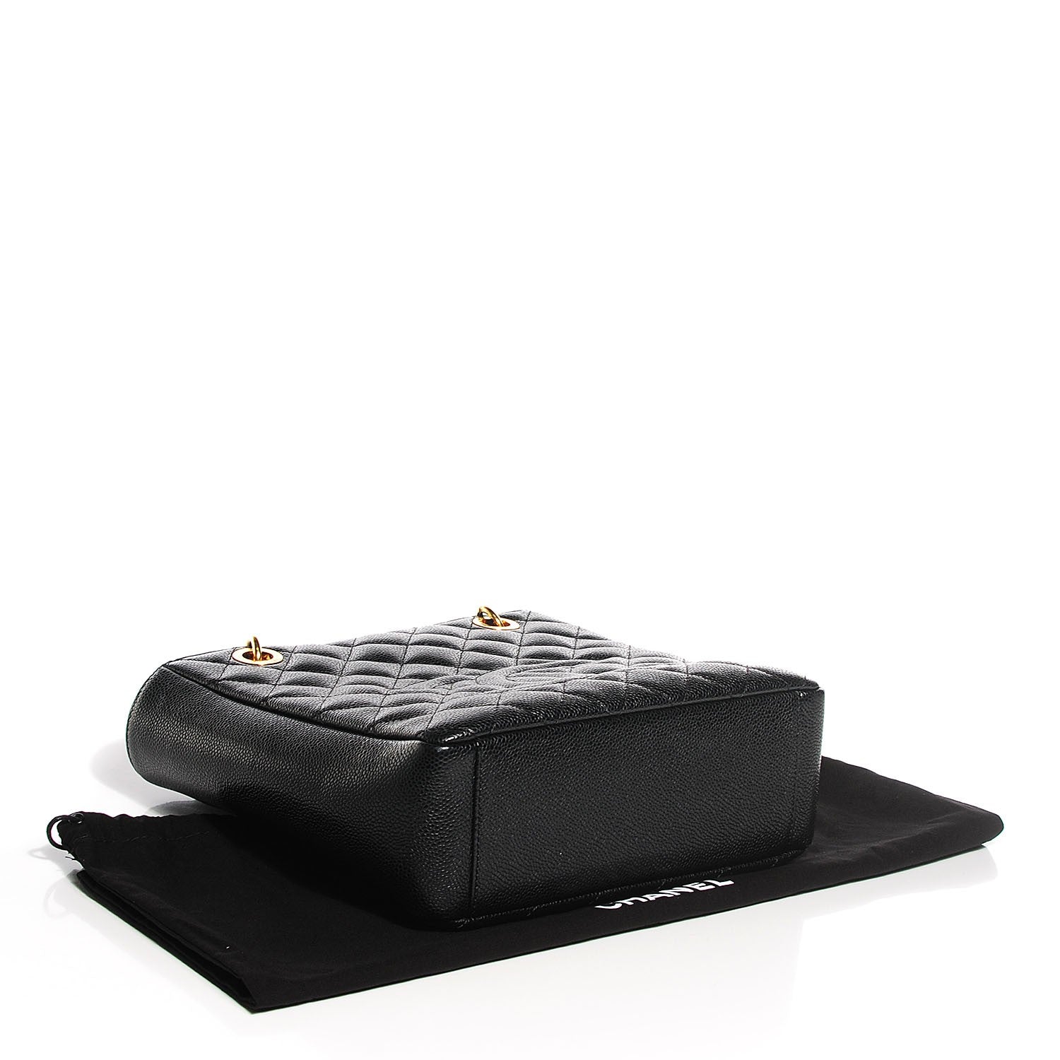 Chanel Caviar Quilted Petit Shopping Tote PST Black 4 of 7