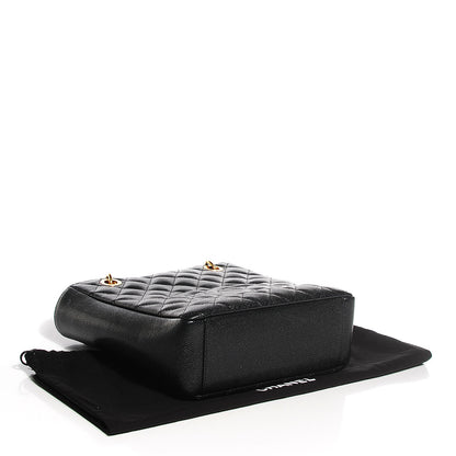 Chanel Caviar Quilted Petit Shopping Tote PST Black 4 of 7