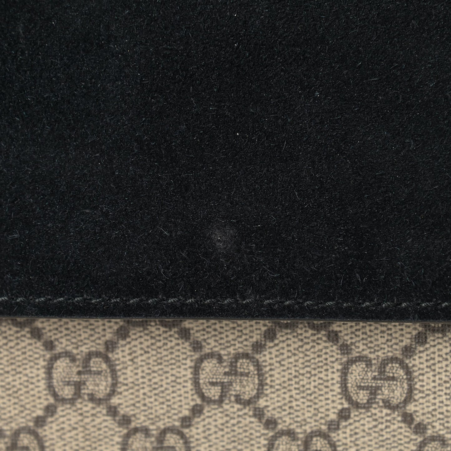 GG Supreme Monogram Small Dionysus Shoulder Bag Black