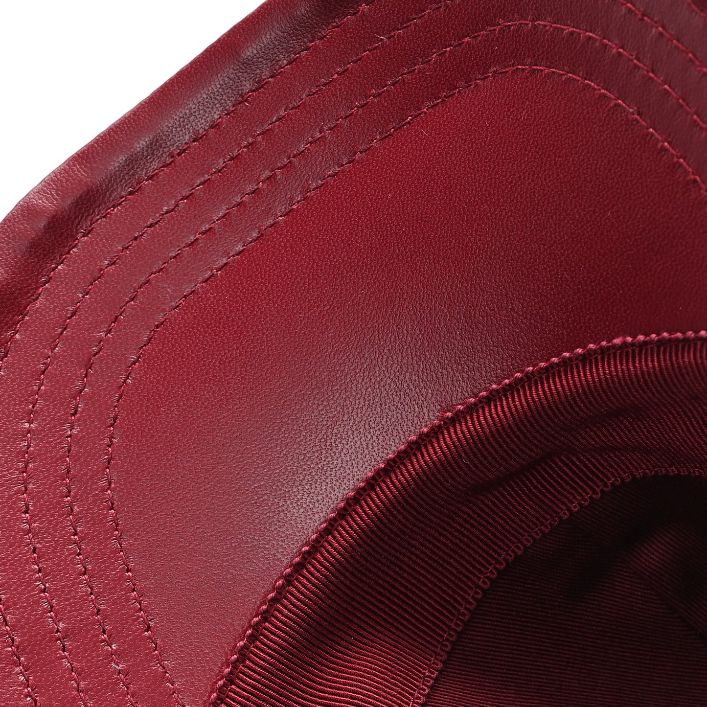 Calfskin New Canvas GG Monogram Baseball Hat L Bordeaux