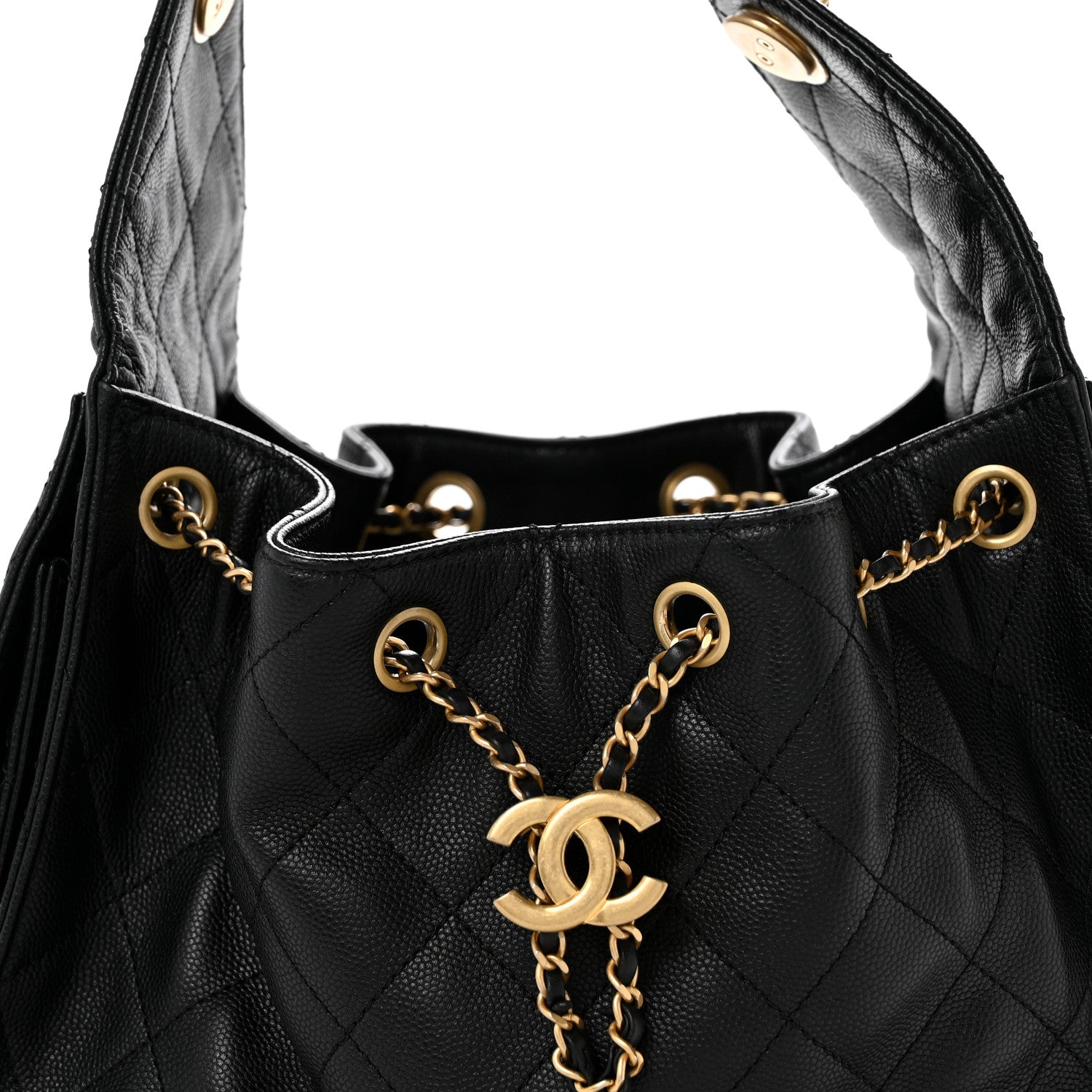 Chanel Caviar Quilted Small Chanel 25 Handbag Black 8 of 11