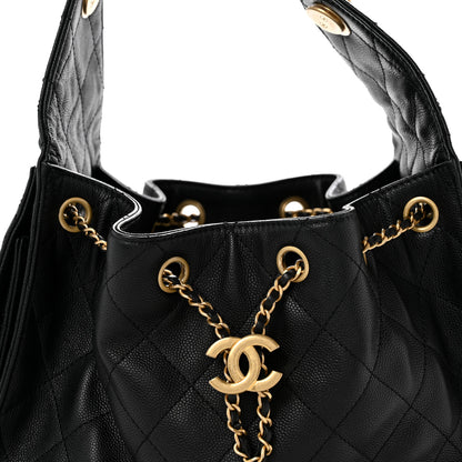 Chanel Caviar Quilted Small Chanel 25 Handbag Black 8 of 11